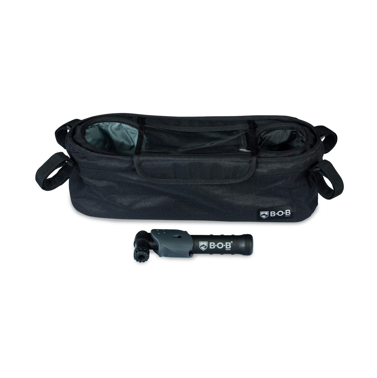 BOB Gear Deluxe Handlebar Console with Tire Pump for Single Jogging Strollers