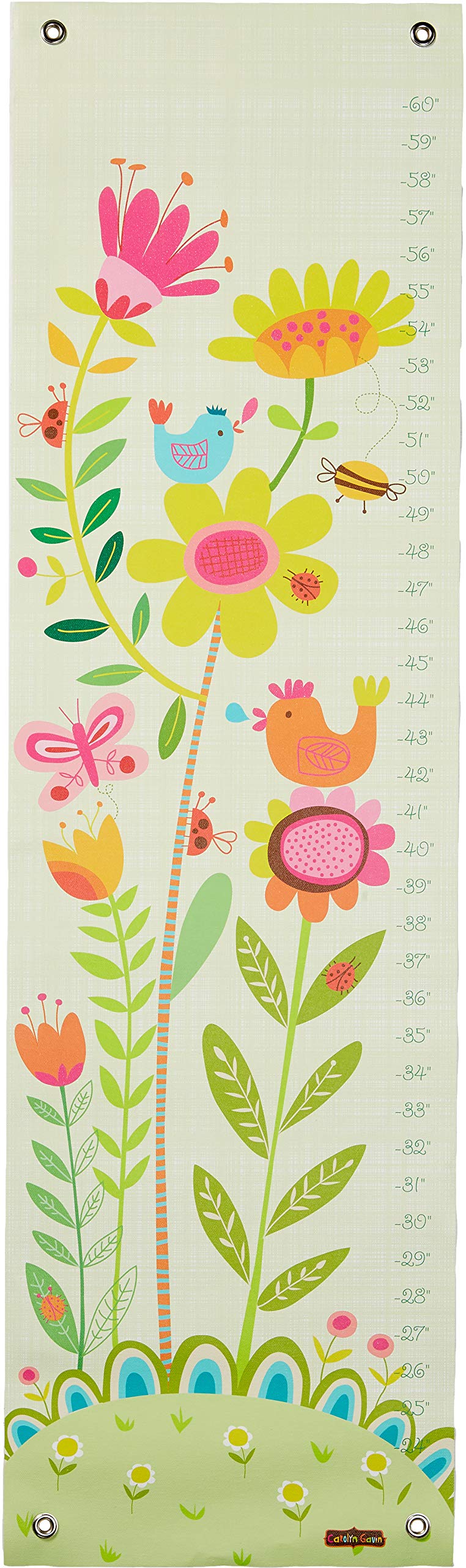 Oopsy Daisy Bloomin' Birdies Growth Chart by Carolyn Gavin, 42" x 12"