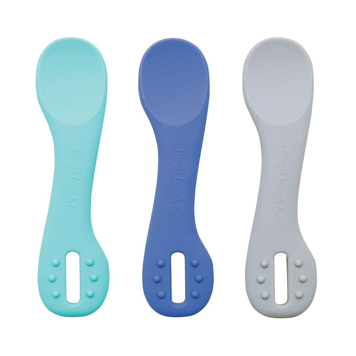 Tiny Twinkle - Silicone Dipper 3 Pack - Boy Set, Ocean