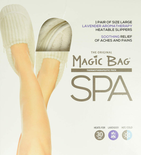 Magic Bag "Spa" Large Size Heatable Slippers, 1.06 lb