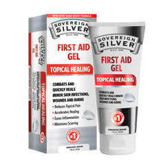 Sovereign Silver Colloidal Silver Gel, Argentum Metallicum Topical Skin Care for Minor Skin Infections, Wounds & Burns – 2 fl oz (59 mL)