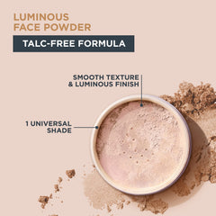 Marcelle Luminous Face Powder, Translucent Radiance, Talc-Free, Natural Radiant Finish, Ultra-Light and Silky Texture, Hypoallergenic, Fragrance-Free, Cruelty-Free, Paraben-Free, 30 g