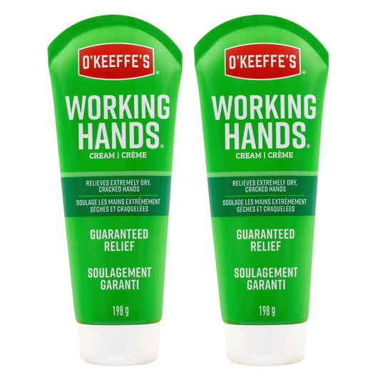 O'Keeffe's Working Hands Hand Cream for Extreme Dryness - 7 oz Tube (2 Pack) - Repairing Skincare for Cracked, Dry Hands