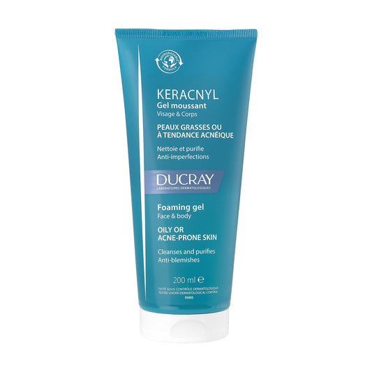 Ducray - Keracnyl Foaming Gel - Face and Body - 200ml