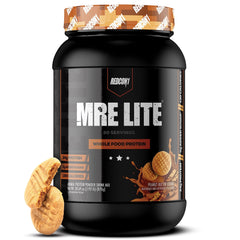 Redcon1 MRE Lite Protein Powder - Whole Food Based Protein, Contains No Whey, No Bloating, Keto Friendly, 2G Sugar, 24G Protein Meal Replacement - (Peanut Butter Cookie)