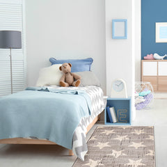 eCarpetGallery Nursery Area Rug Kids Play Room Carpet, 2'8" x 4'11", Light Grey, 351467