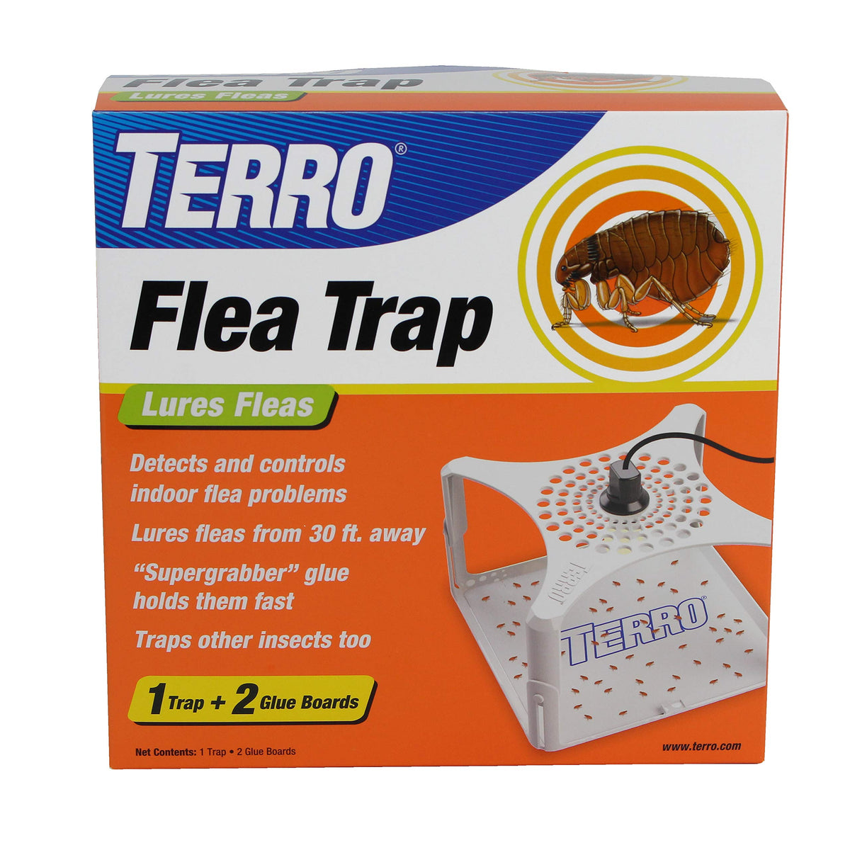 Terro T230 Indoor Electric Flea Trap and Killer - Refillable Flea Traps for Inside Your Home