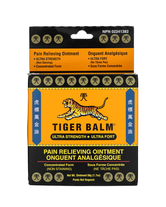 Tiger Balm Pain Relieving Ointment, Ultra 50g – Professional Size – Rub Ultra Strength – Relief for Hand Arthritis Ultra