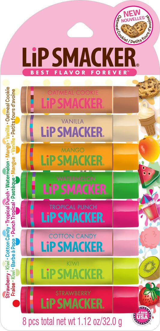 Lip Smacker Original Flavors Party Pack Lip Glosses, Multi, 8 Count