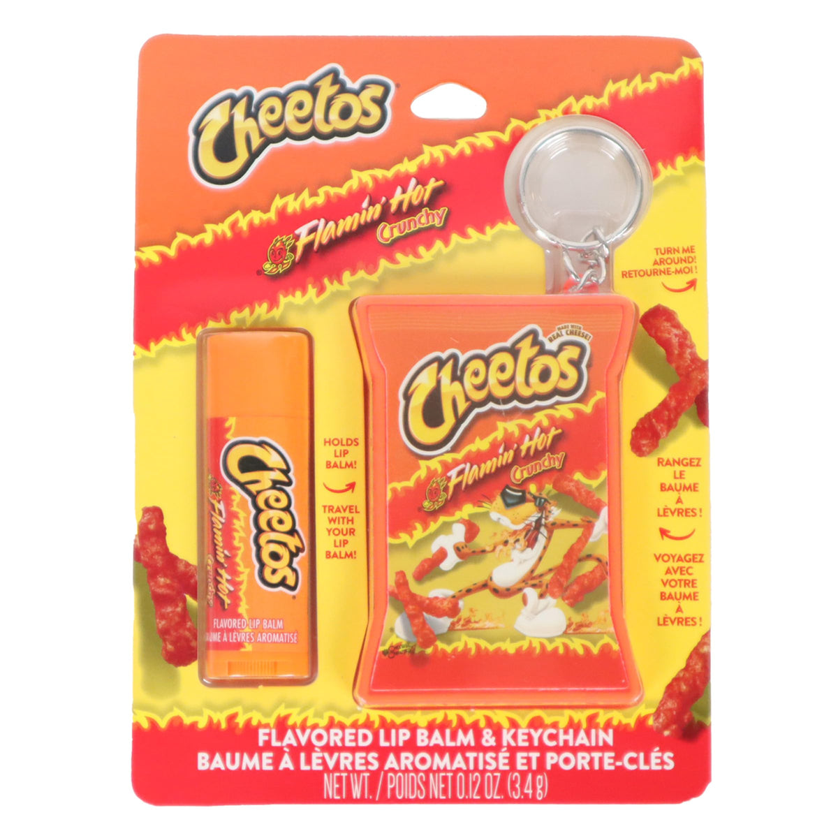 Taste Beauty Flamin' Hot Cheetos Lip Balm Keychain