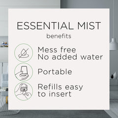 Airwick Essential Mist Refills, Lavender & Almond Blossom, 3 Refills, Essential Oil Diffuser, Air Freshener