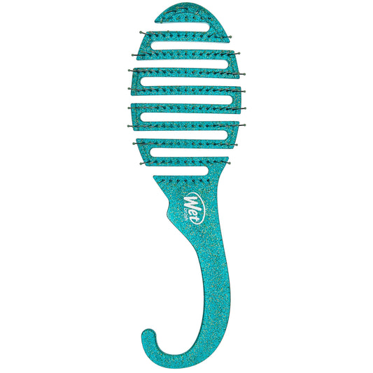 Wet Brush Shower Hair Brush Detangler - Exclusive Ultra-soft IntelliFlex Bristles - Minimizes Pain And Protects Against Split Ends and Breakage - Comb For Women, Men, Wet & Dry Hair - Green Glitter
