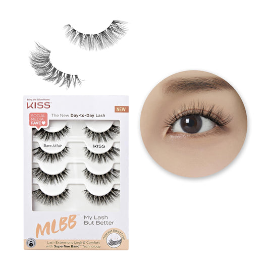 KISS My Lash But Better False Eyelashes - So Real - 4 Pairs