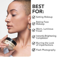 Dermablend Illuminating Banana Powder, Loose Setting Powder Makeup for Brightening and a Long, Lasting Luminous Finish, up to 16hr Wear, 18g, 2022 ELLE Beauty Grand Prix Winner.