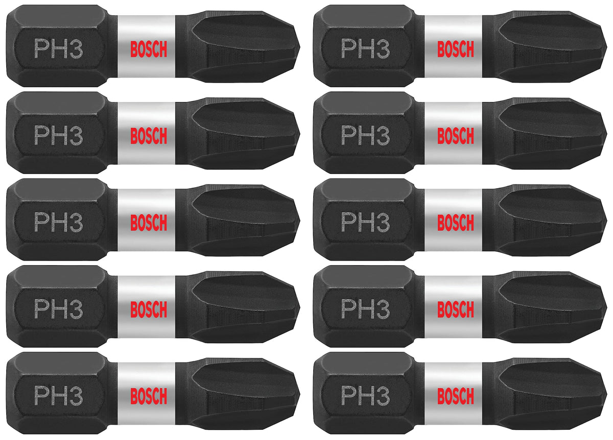 BOSCH ITPH31B 1 in. Phillips #3 Impact Tough Screwdriving Bit