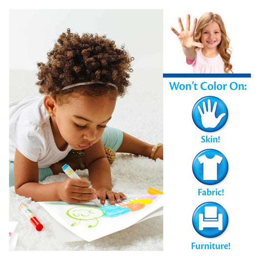Crayola Color Wonder 10ct Mini Markers, Classic, Mess Free Colouring, Washable, No Mess, for Girls and Boys, Gift for Boys and Girls, Kids, Ages 3, 4, 5,6 and Up, Summer Travel, Cottage, Camping, on-the-go, Arts and Crafts, Gifting, (75-2387)