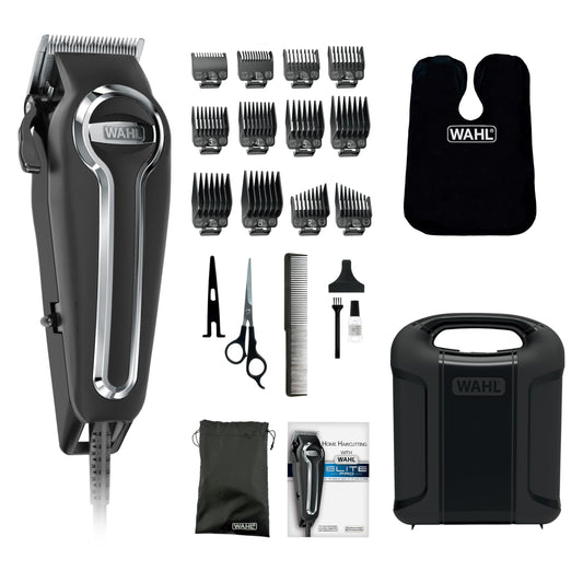 Wahl® Canada Elite Pro™ High Performance Home Hair Cutting Kit, At Home Haircutting, Grooming Kit for Men, Electric Hair Clipper, Certified in Canada, Model 3145, Black, 1 Count (Pack of 1)