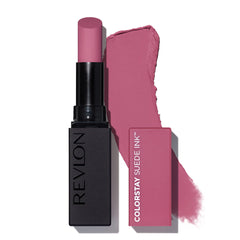 REVLON Lipstick, ColorStay Suede Ink, Built-in Primer, Infused with Vitamin E, Waterproof, Smudgeproof, Matte Color, 009 In Charge (Pack of 1)