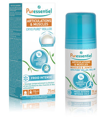 PURESSENTIEL - Muscles & Joints Cryopure Roll-on with 14 essential oils & natural menthol - Tested by dermatologists and physiotherapists - 75ml