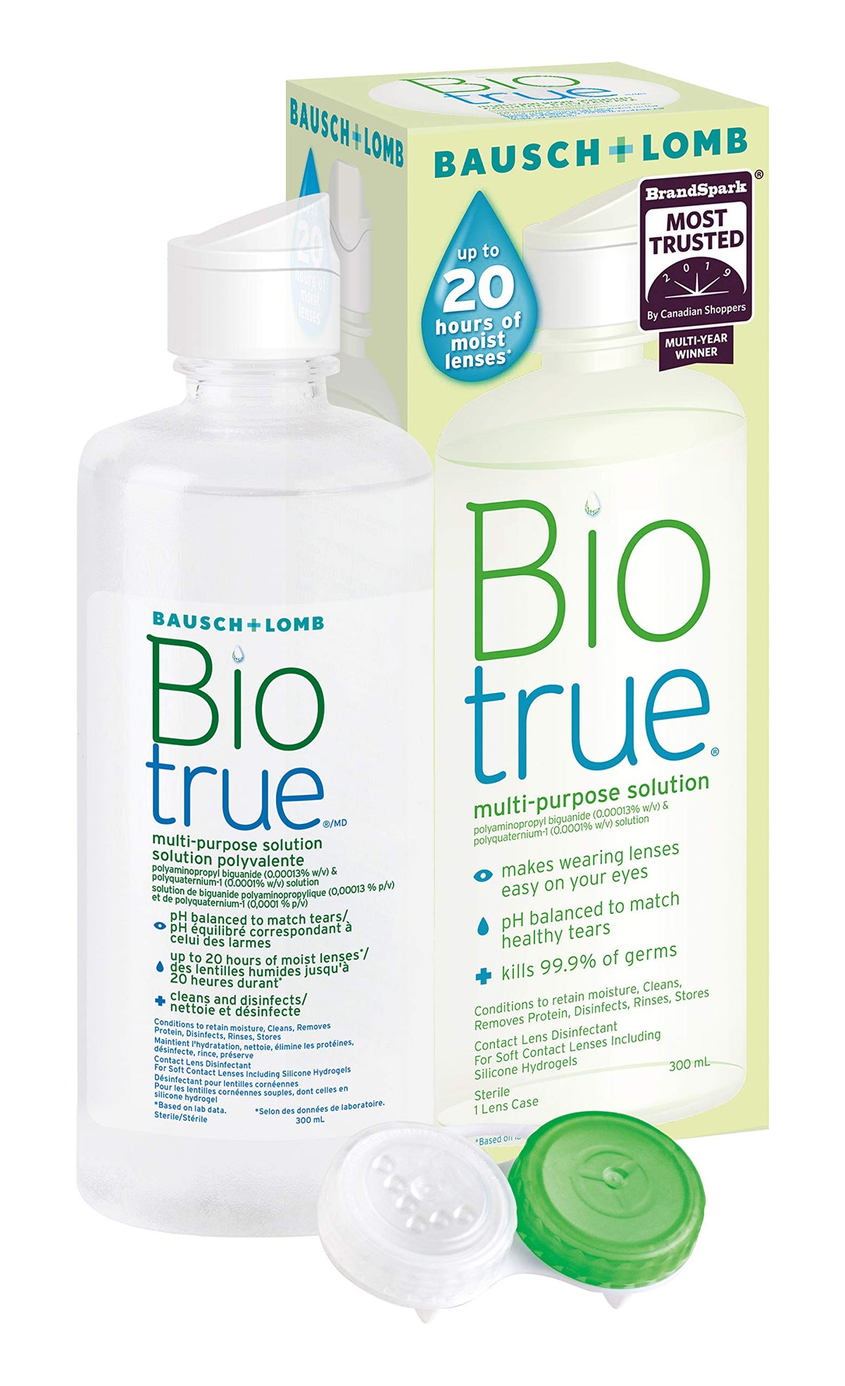 Contact Lens Solution by Biotrue, Multi-Purpose Solution for Soft Contact Lenses, 300mL (Pack of 1)