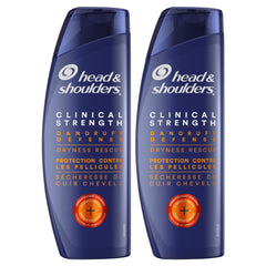 Head & Shoulders Clinical Strength Dry Scalp Rescue Anti-Dandruff Shampoo, Twin Pack, 800 mL Total (400 mL Each)