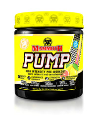 MAMMOTH PUMP – Pre Workout Powder, Superior Muscle Pumps, Increase Strength & Endurance, Explosive Power & Energy Supplement, Heightened Focus, Quick Recovery, Reduced Soreness (30 Serves, Pink Lemonade)