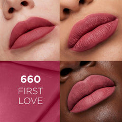 L'Oréal Paris Liquid Lipstick, Intense Colour, Longwear Matte Formula with Hyaluronic Acid, Transfer- and Smudge-Resistant, 5ml, Shade: First Love 660