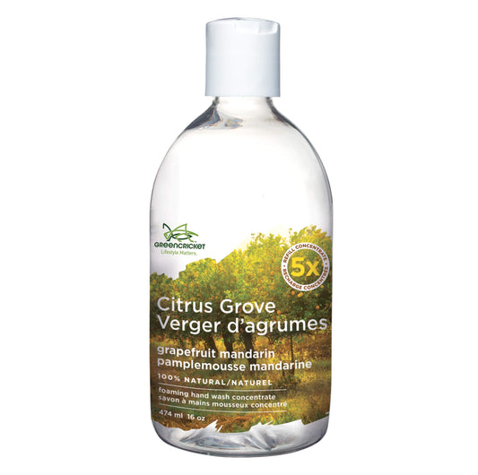 Green Cricket 100% Natural Citrus Grove(grapefruit mandarin) Foaming Hand Wash Refill Concentrate 500 ml 500ml