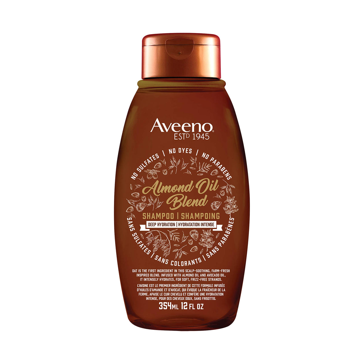 Aveeno Deep Hydration+ Almond Oil Shampoo, 358 milliliters
