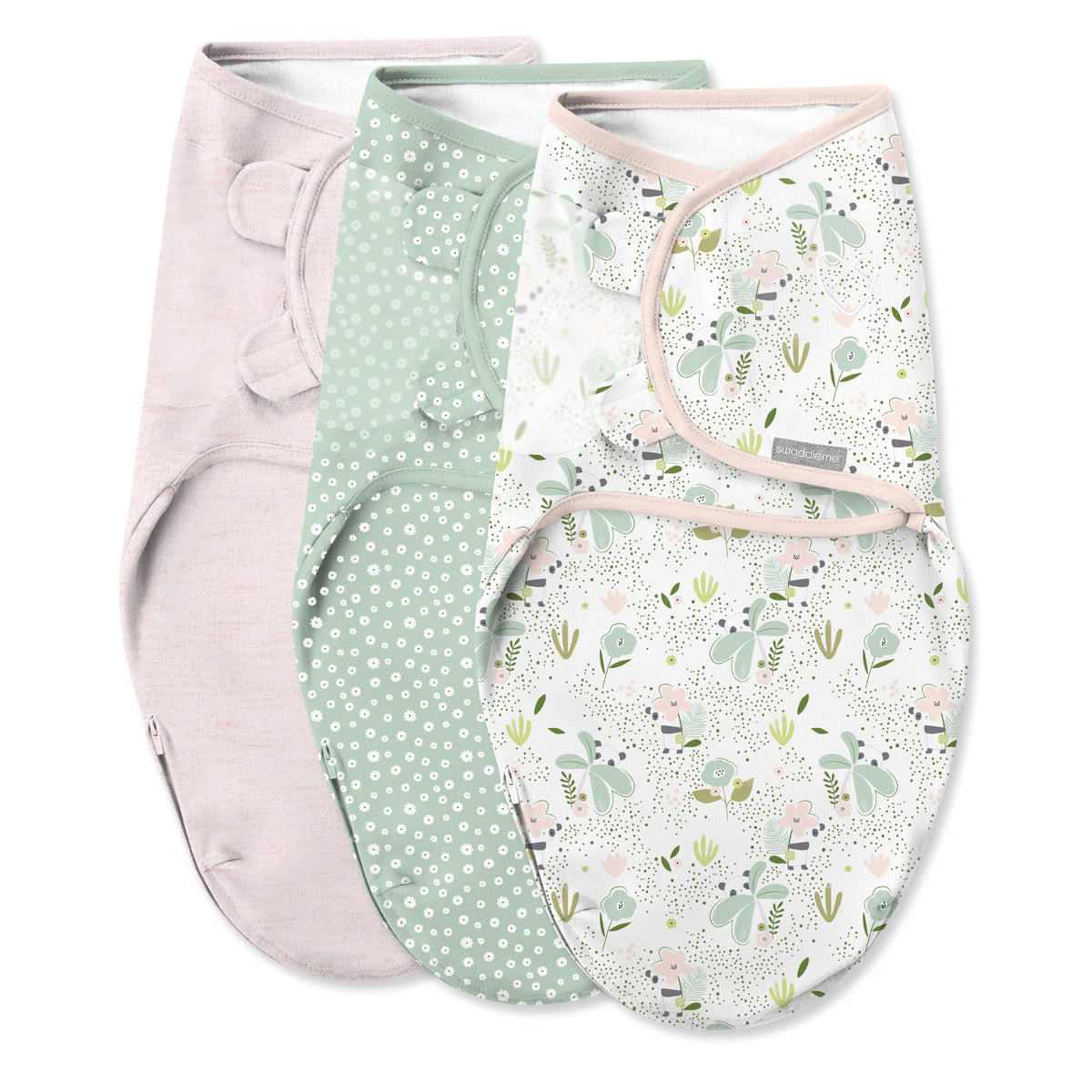 SwaddleMe Summer Infant SwaddleMe 3 Pk Easy Change - Peekaboo Panda