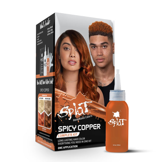 SPLAT Spicy Copper Semi-Permanent Hair Dye – 100% Vegan Long Lasting Orange Colour