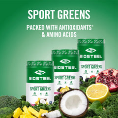 Biosteel Sport Greens Vegan Superfood Powder, High Antioxidants, Pomegranate Berry, 306 gram