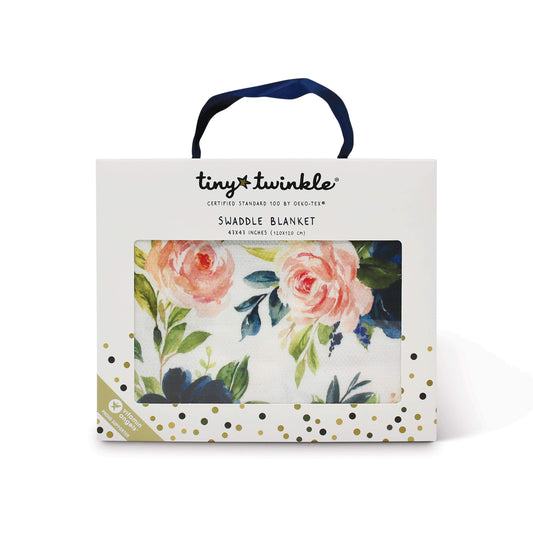 Tiny Twinkle Kaffle Swaddle Blanket - Soft and Silky Baby Blanket to wrap Newborns, Large 47 x 47 Size