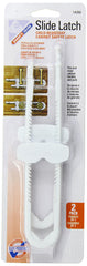 Mommy's Helper Slide Latch Cabinet Safety Latch, White
