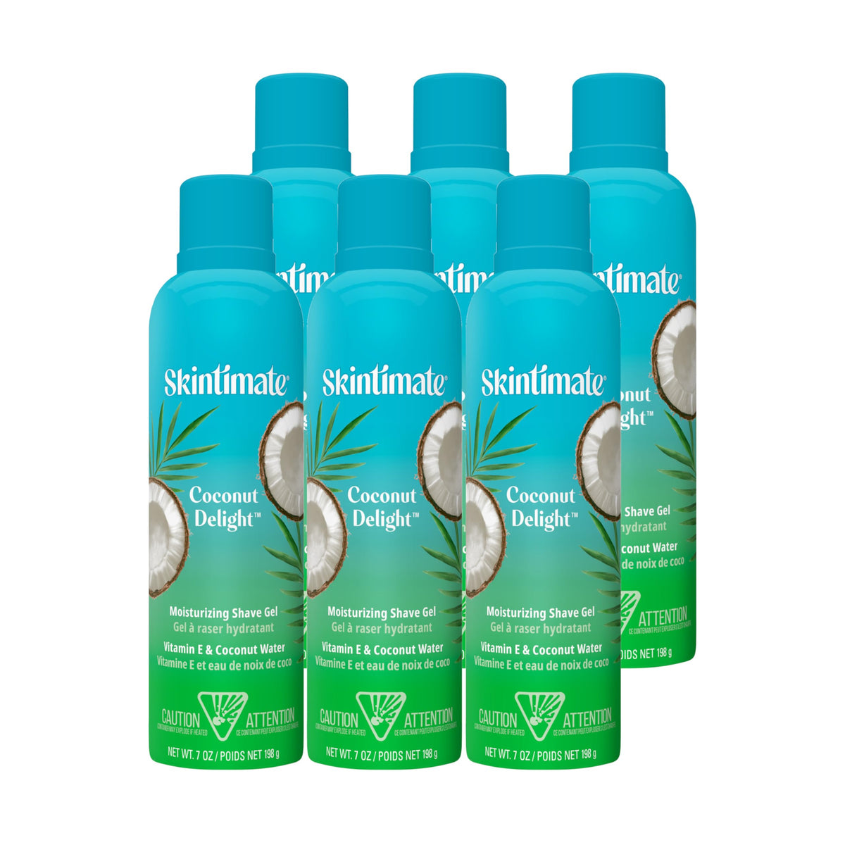 Skintimate Coconut Delight Moisturizing Shave Gel, 198 Grams