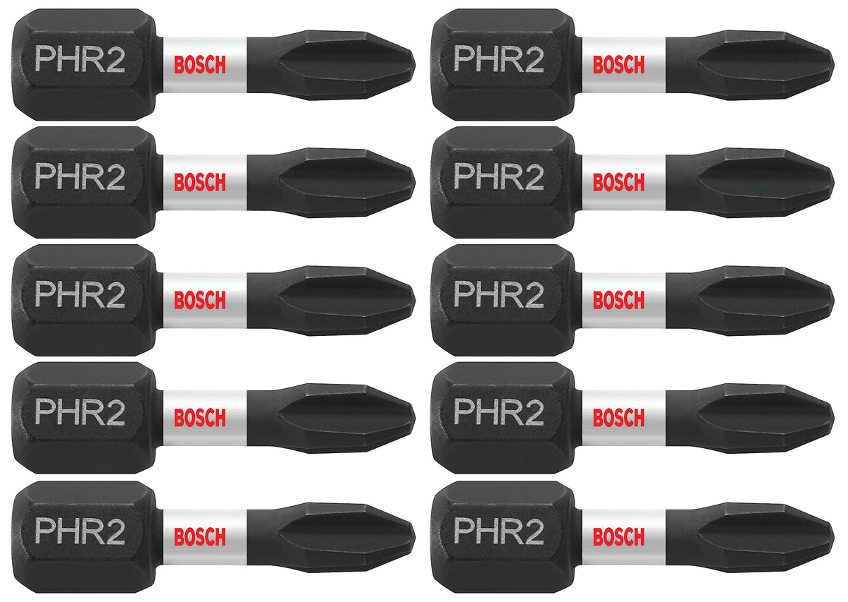 BOSCH ITPH2R1B 1 in. Phillips #2R Impact Tough Screwdriving Bit