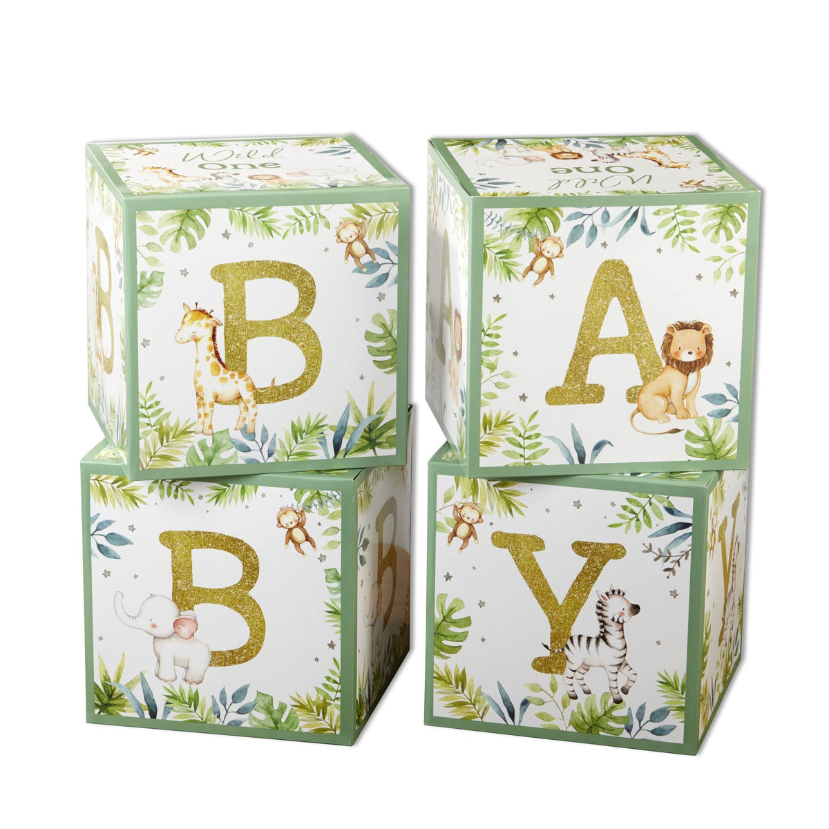 Safari Baby Block Box (Set of 4)