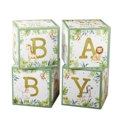 Safari Baby Block Box (Set of 4)