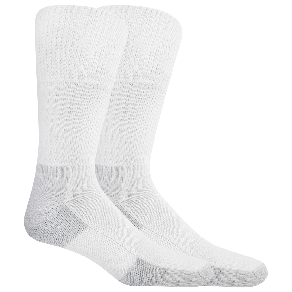 Dr. Scholl's Men's Advanced Relief Blisterguard Socks-2 & 3 Pair Packs-Non-Binding Cushioned Comfort, White - Crew (2 Pairs), 7-12