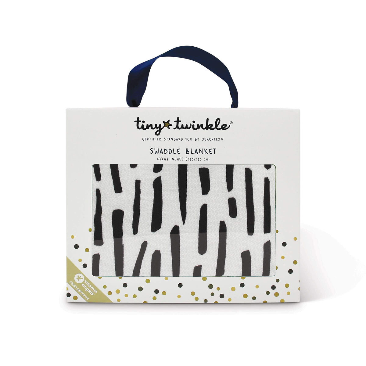 Tiny Twinkle - Kaffle Swaddle Blanket - Ink Strokes