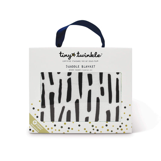 Tiny Twinkle - Kaffle Swaddle Blanket - Ink Strokes
