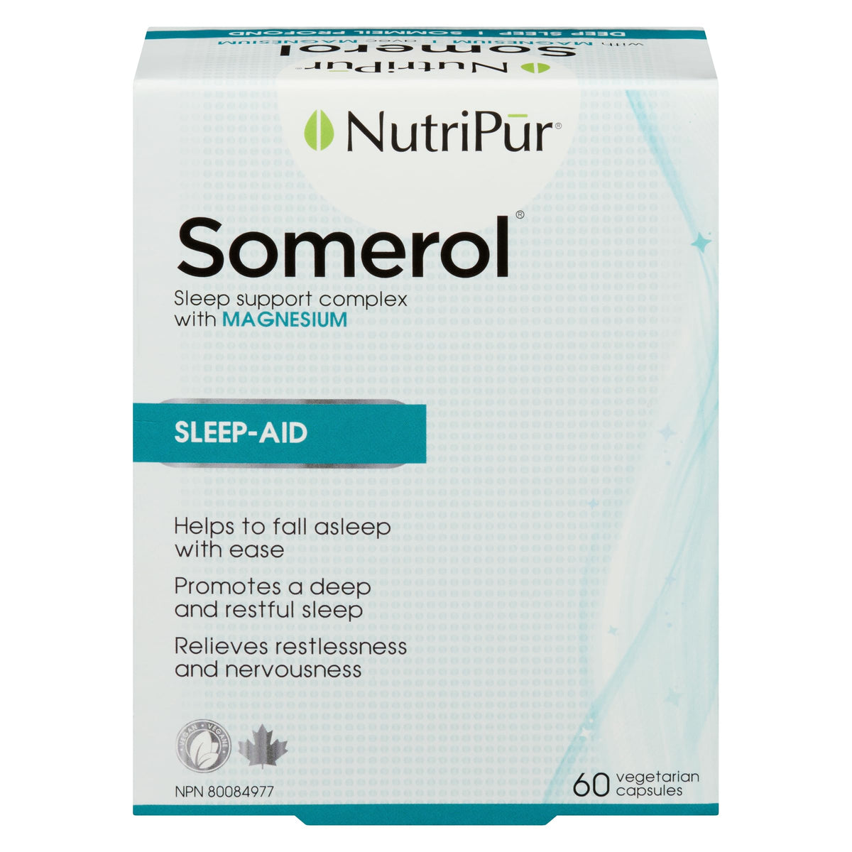 Nutripur Somerol - Sleep Aid, 60 vegetarian capsules