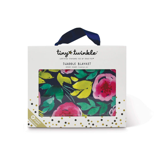 Tiny Twinkle Kaffle Swaddle Blanket - Soft and Silky Baby Blanket to wrap Newborns, Large 47 x 47 Size