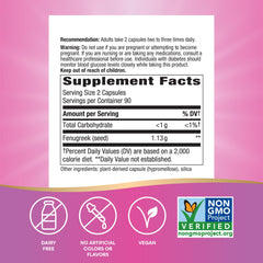Nature's Way Fenugreek Seed – Breastfeeding Supplement – Lactation Support to Help Mothers Increase Breast Milk Production, Non-GMO - 180 Vegetarian Capsules, Value Size