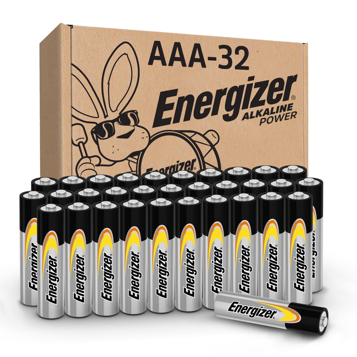 Energizer Alkaline Power AAA Batteries (32 Pack), Long-Lasting Triple A Batteries