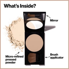 Revlon Face Powder, PhotoReady Blurring Face Makeup, Longwear Medium- Full Coverage with Flawless Finish, Shine & Oil Free-Fragrance Free, 010 Fair Light, 0.25 Oz/ 7.1g