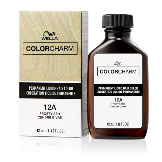 WELLA Color Charm Permanent Liquid Hair Color for Gray Coverage, 12A Frosty Ash Blonde