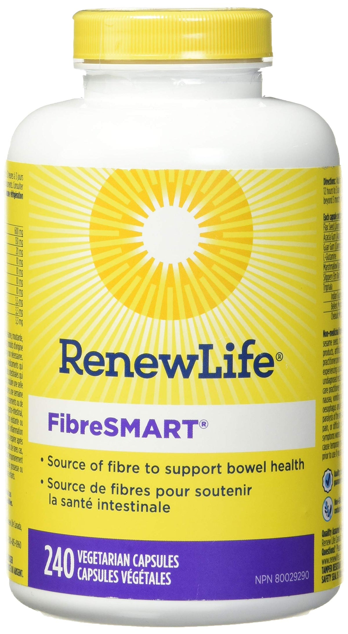 Renew Life FibreSmart, Fibre Supplement, 240 Count