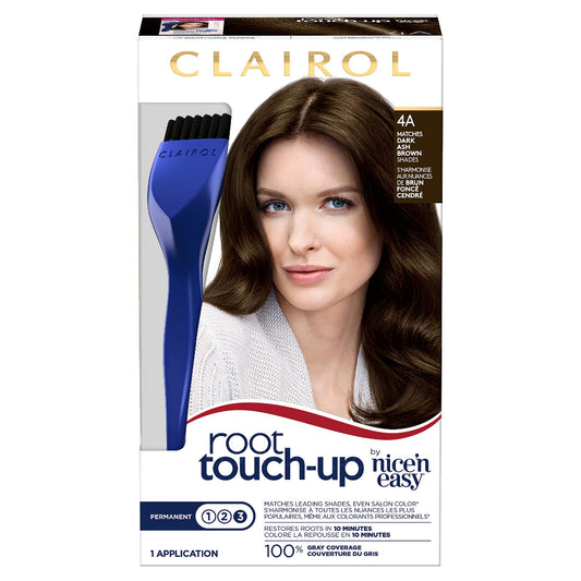 Clairol Root Touch-Up by Nice'n Easy Permanent Hair Dye, 4A Dark Ash Brown Hair Color, Pack of 1