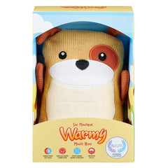 Magic Bag Warmy " Raph the Dog" Hot/Cold Compress, Award-Winning Comfort, Therapeutic Companion, Natural & Compostable, Huggable Therapy, Health Canada Registered, Versatile Wellness Companion